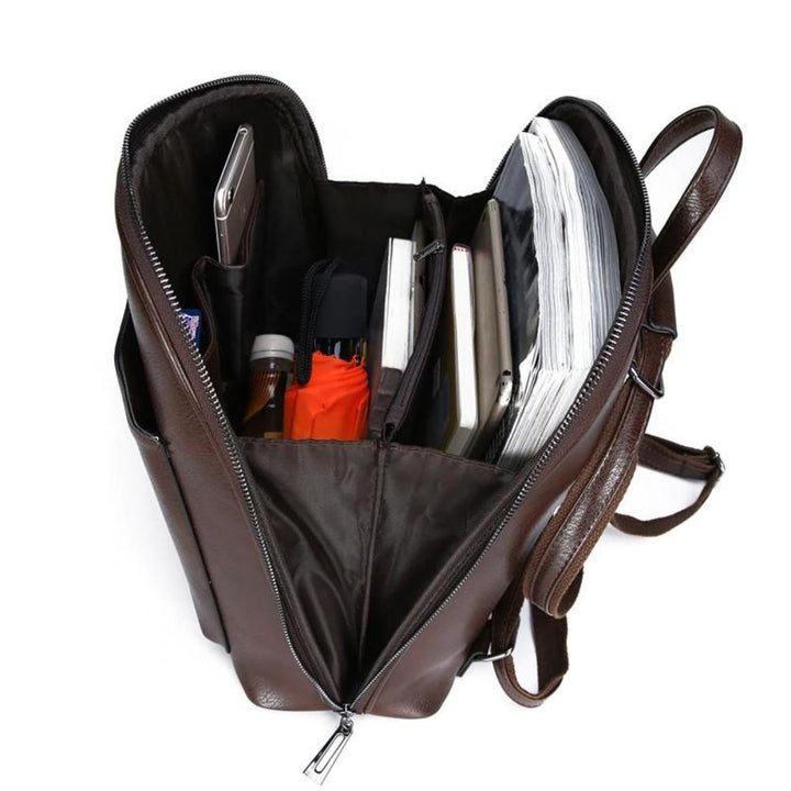 Isabella – Mochila elegante con doble cremallera, diseño refinado