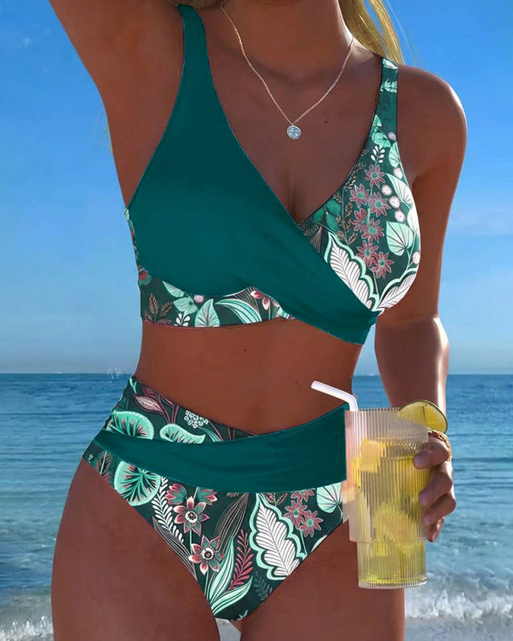 Lola – Bikini estampado floral escote en V
