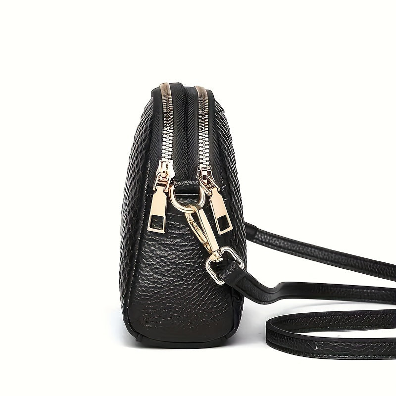 Isabella – Bolso bandolera elegante con relieve de cocodrilo