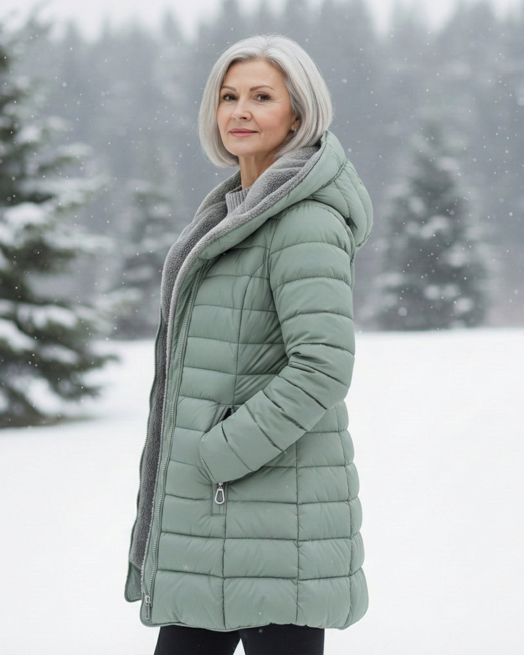 Clara – Abrigo acolchado elegante con forro polar