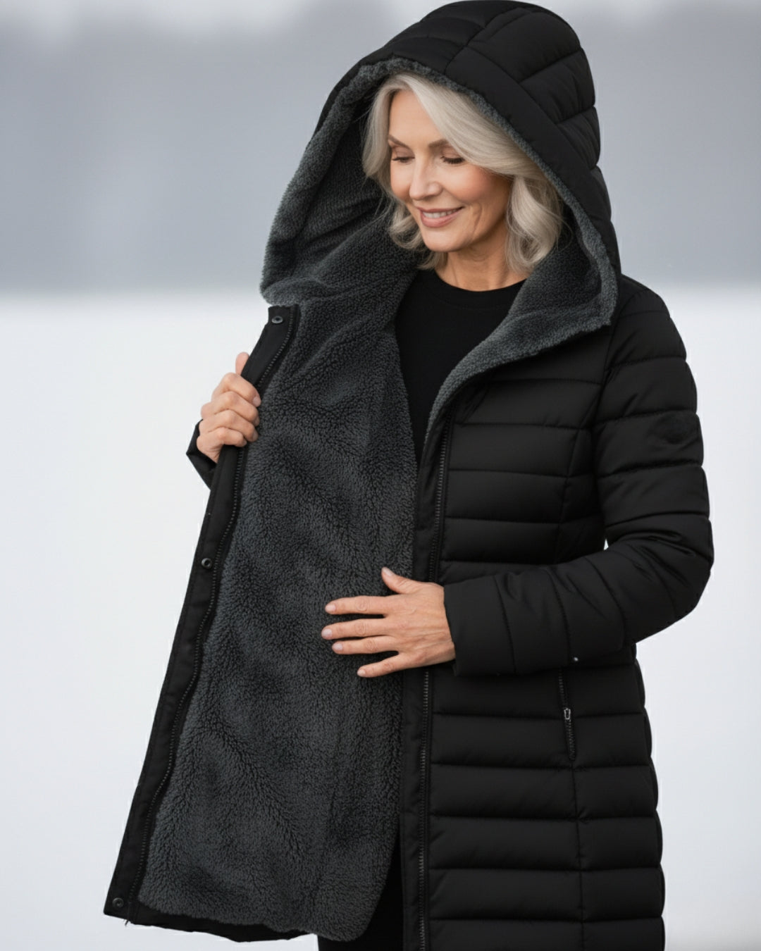 Clara – Abrigo acolchado elegante con forro polar