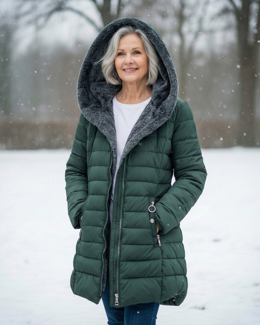 Clara – Abrigo acolchado elegante con forro polar