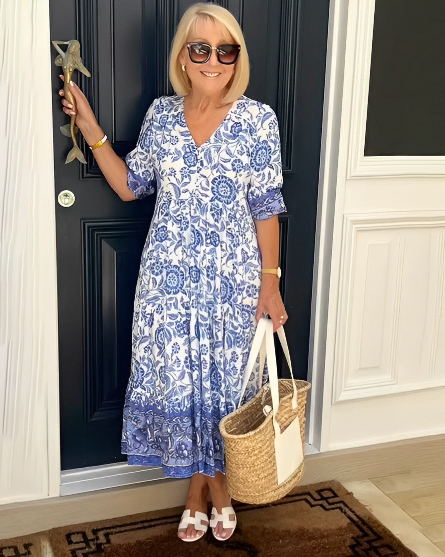 Clara – Vestido floral escote en V