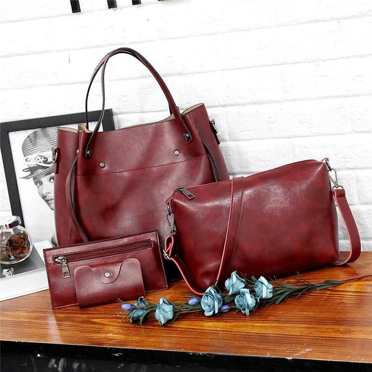 Riley – Conjunto de 4 bolsos vintage elegantes