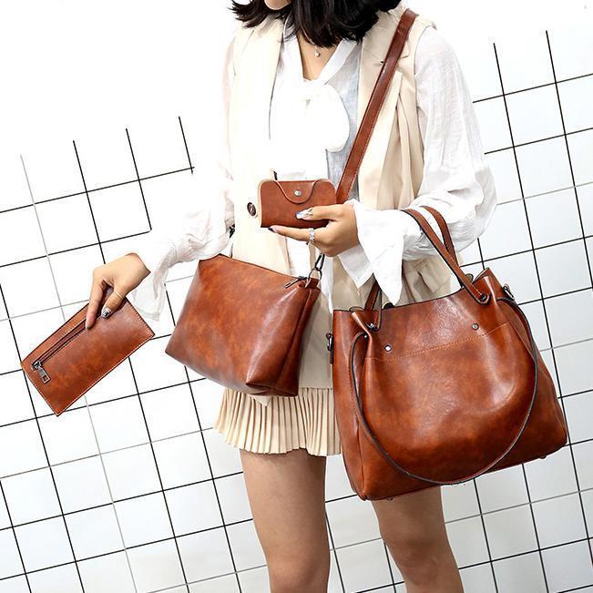 Riley – Conjunto de 4 bolsos vintage elegantes