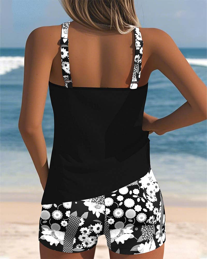 Luna – Conjunto de bañador blusa y short