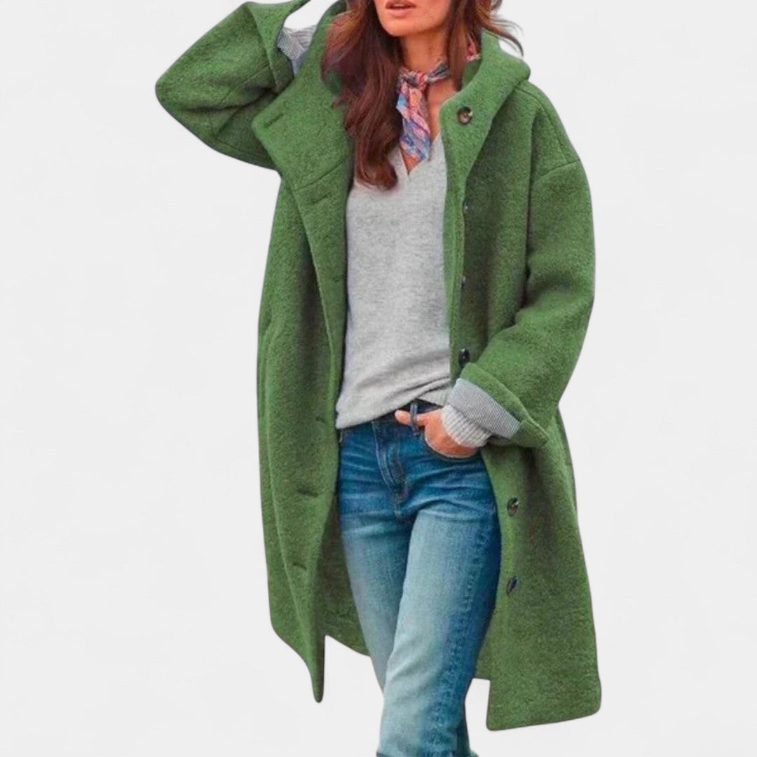 Tjaša – abrigo de invierno elegante con capucha