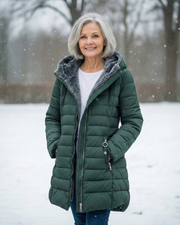 Clara – Abrigo acolchado elegante con forro polar