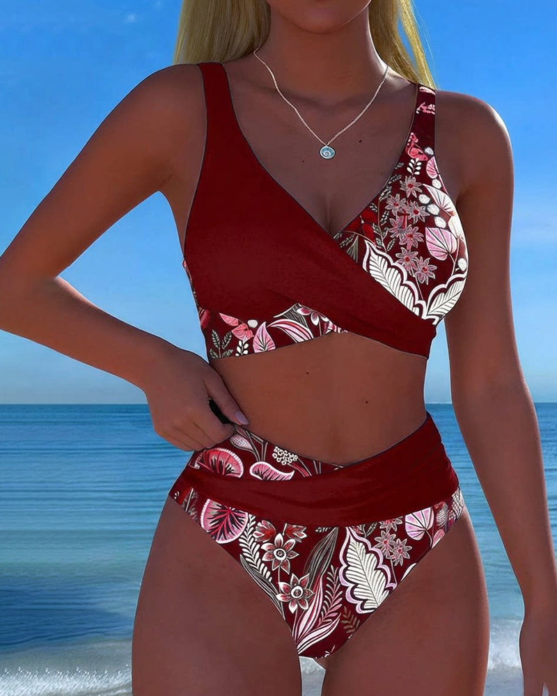 Lola – Bikini estampado floral escote en V