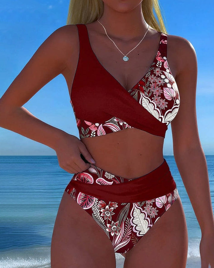 Lola – Bikini estampado floral escote en V