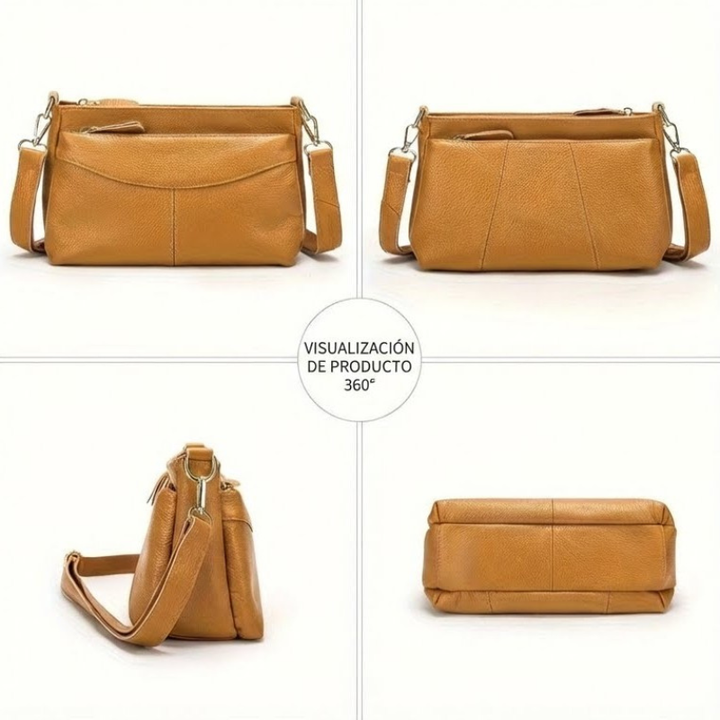 Rina – Bolso bandolera elegante con diseño de guijarros