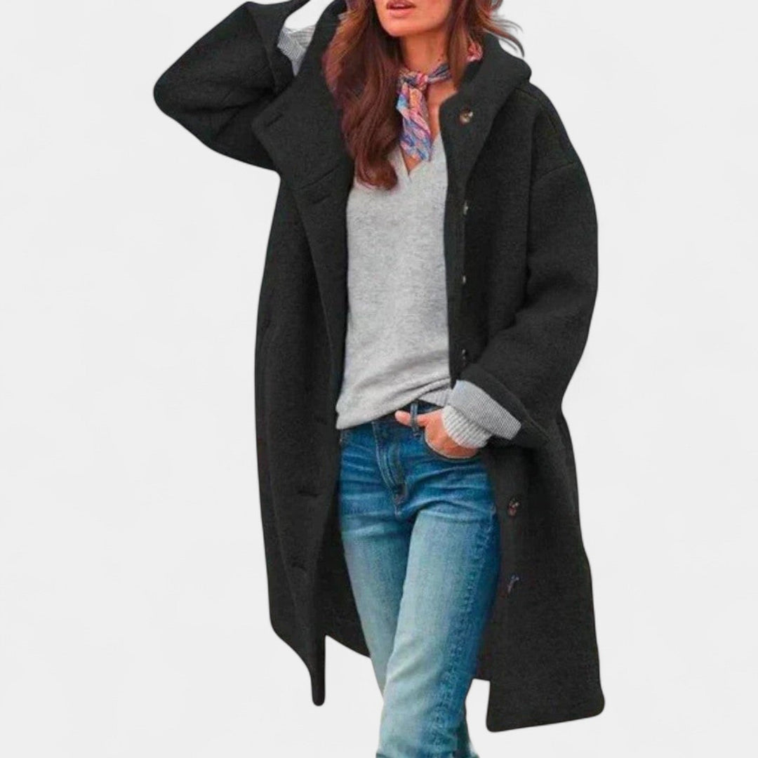 Tjaša – abrigo de invierno elegante con capucha