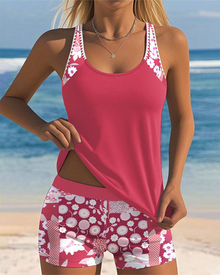 Luna – Conjunto de bañador blusa y short