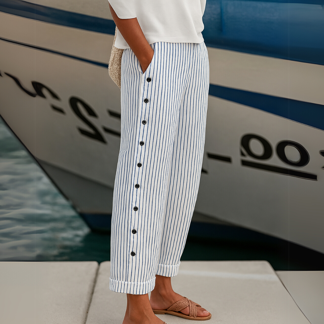 Pantalón Caitlin — Rayas que estilizan
