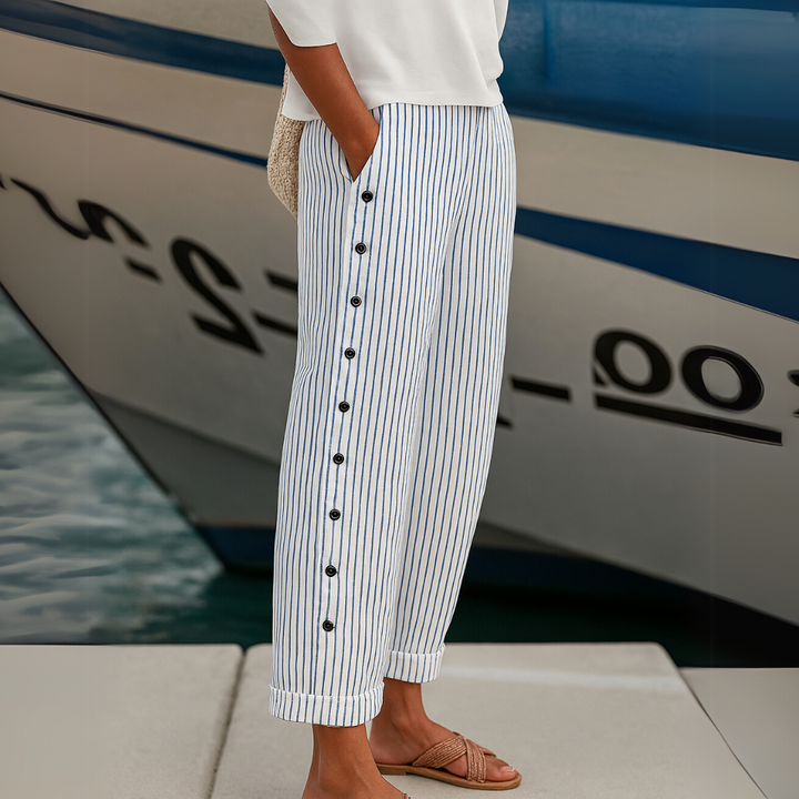 Pantalón Caitlin — Rayas que estilizan