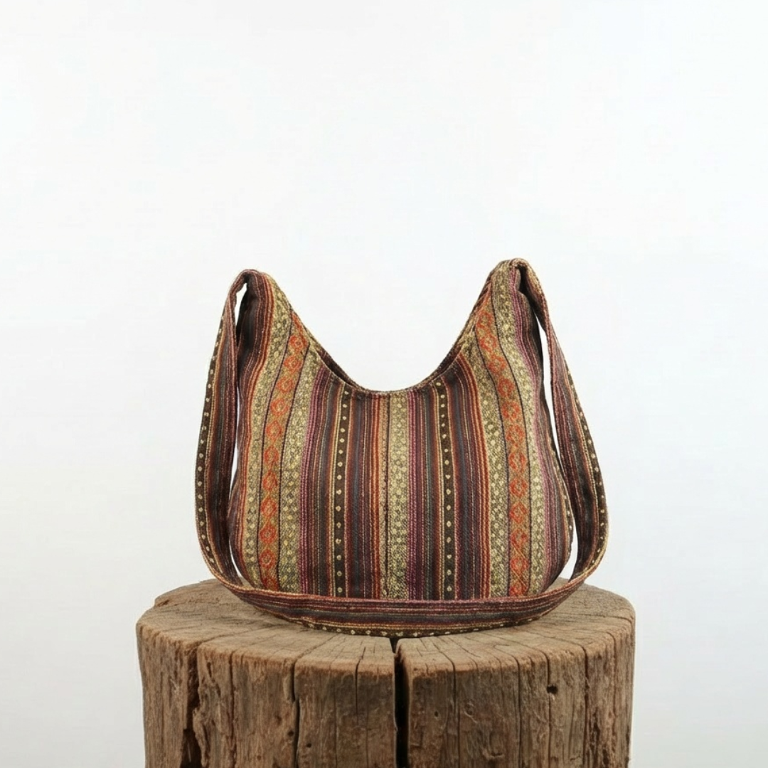 Maya – Elegante bolso de hombro tejido bohemio