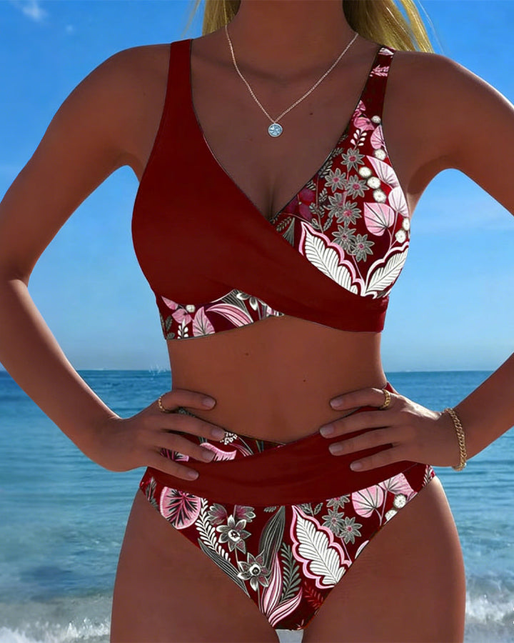 Lola – Bikini estampado floral escote en V