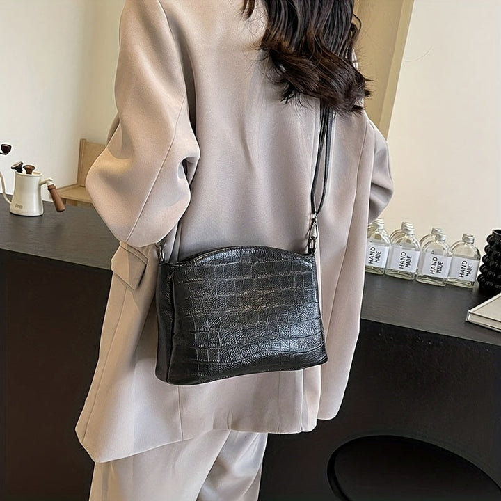 Vivienne – El bolso de hombro elegante de cocodrilo