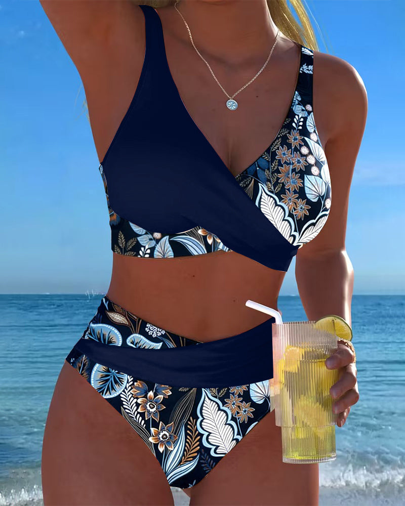 Lola – Bikini estampado floral escote en V