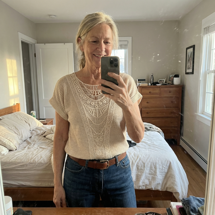 Simone – Top ibicenco escote redondo boho