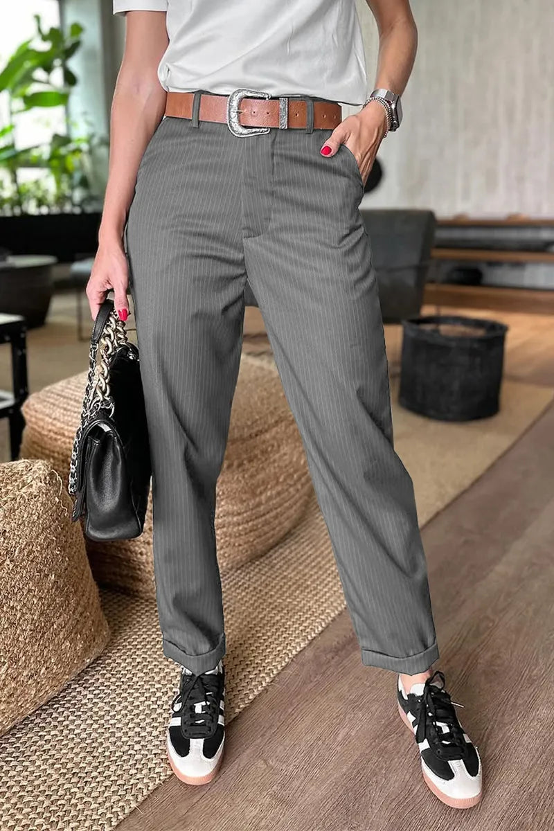 Mathilda – Pantalones elegantes y favorecedores con rayas