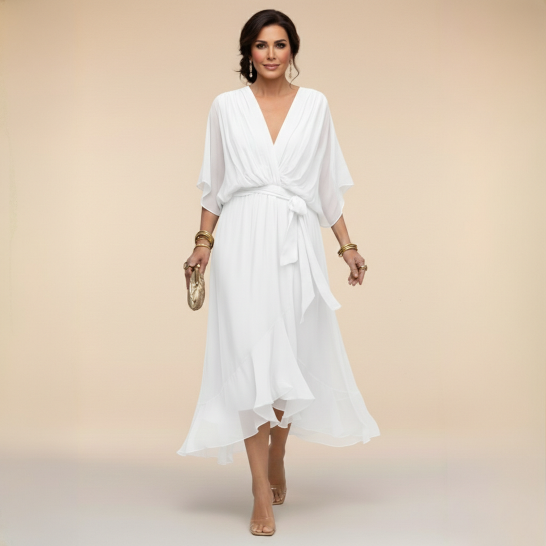 Clara – Vestido elegante con escote en V