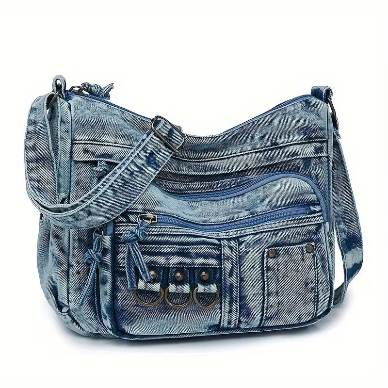 Jenna – Elegante bolso de hombro vaquero