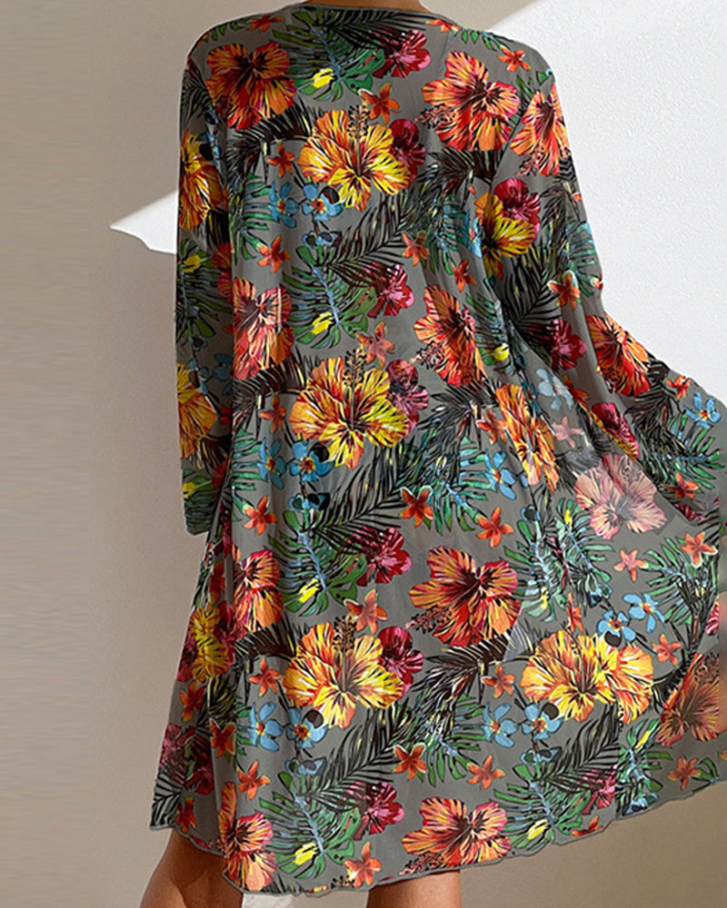Daniela – Conjunto bikini y kimono floral
