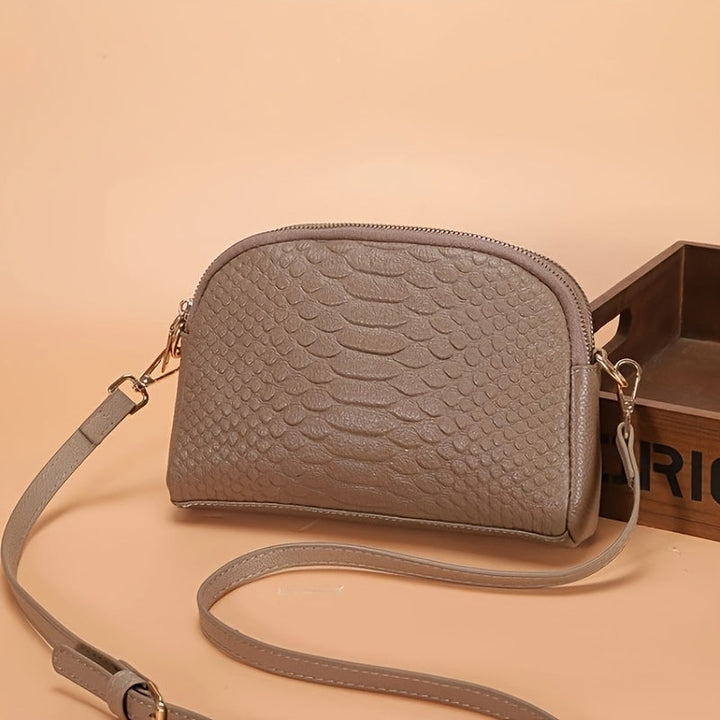Isabella – Bolso bandolera elegante con relieve de cocodrilo
