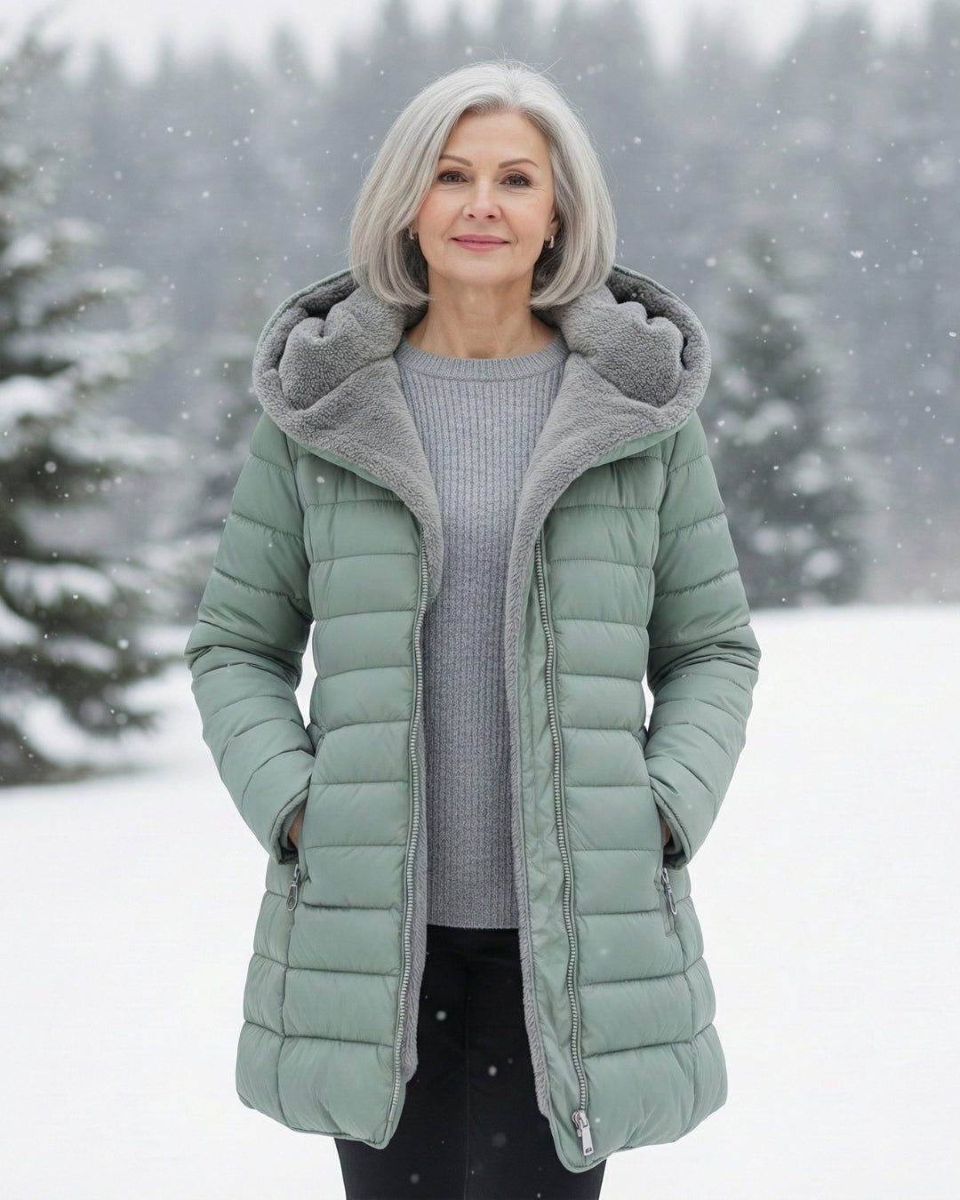 Clara – Abrigo acolchado elegante con forro polar