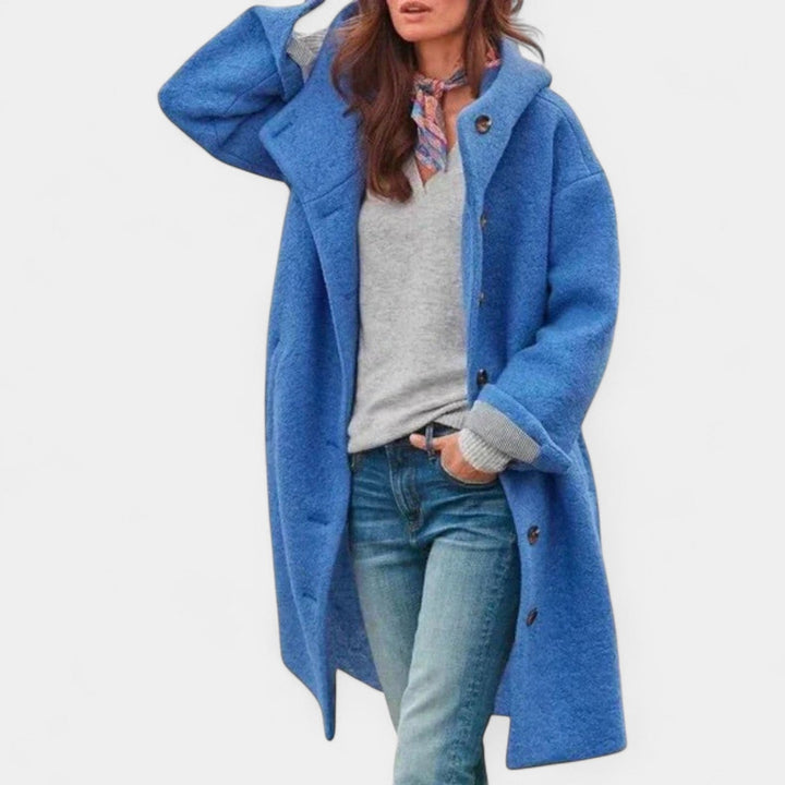 Tjaša – abrigo de invierno elegante con capucha