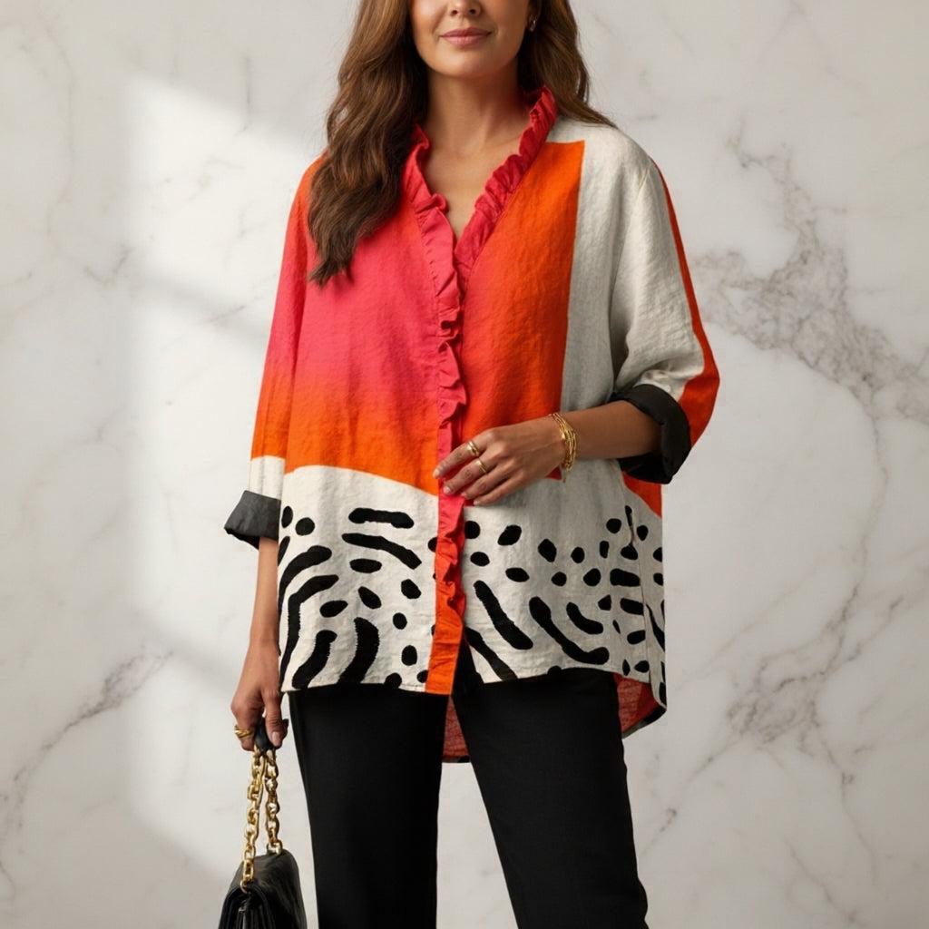 Melinda – Elegante blusa de verano refinada