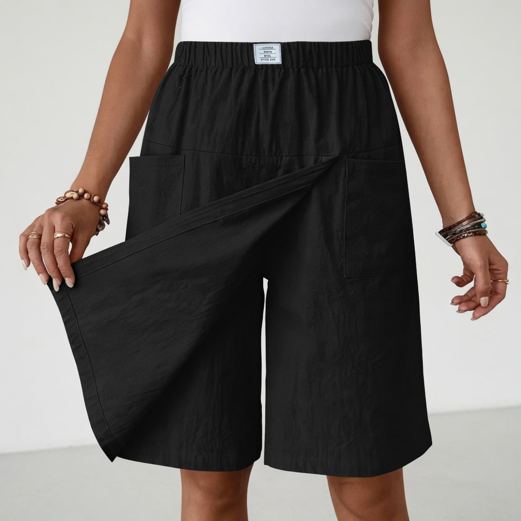 Brisa – Skort cruzado cintura elástica con bolsillos