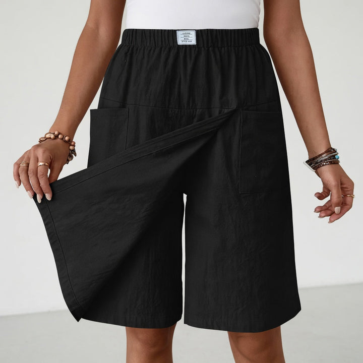 Brisa – Skort cruzado cintura elástica con bolsillos