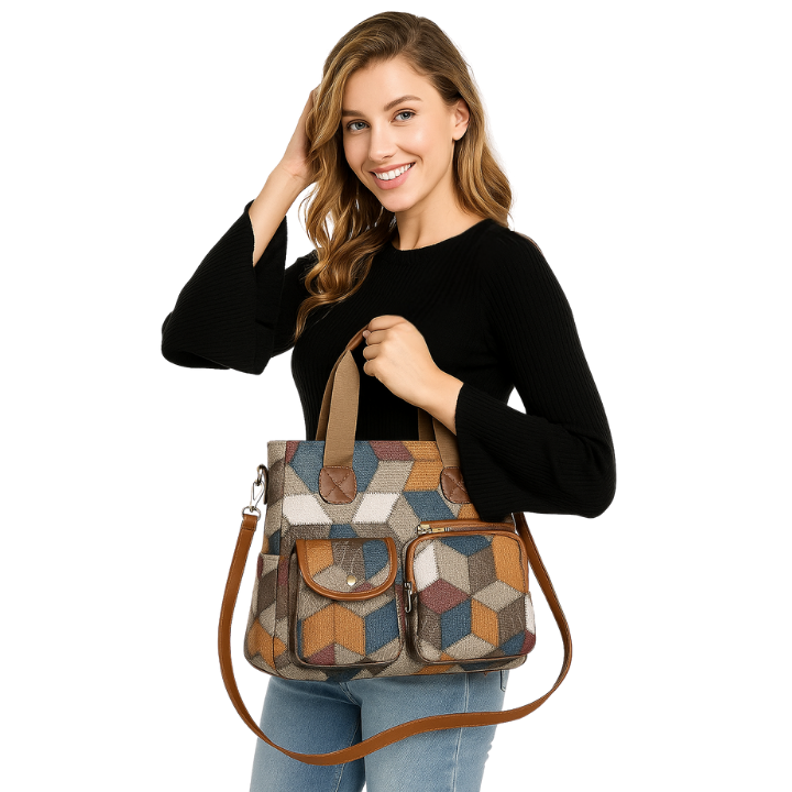 Isabel – Bolso de mano elegante con mosaico