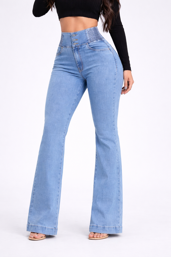 Isabella – Elegantes vaqueros elásticos con cintura alta