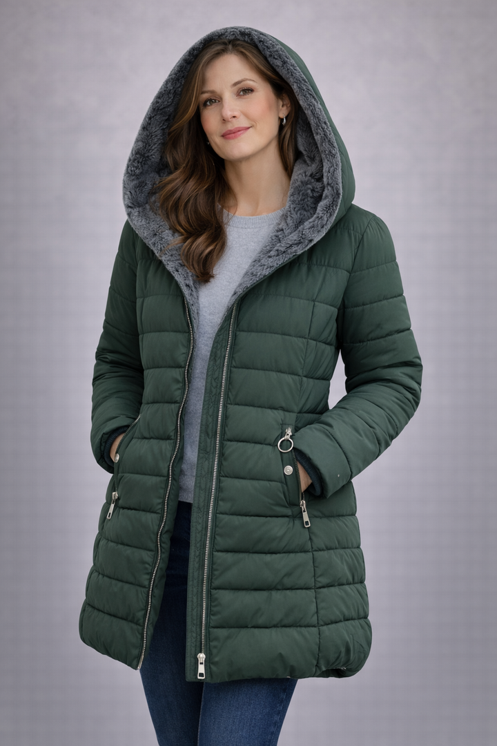 Clara – Abrigo acolchado elegante con forro polar