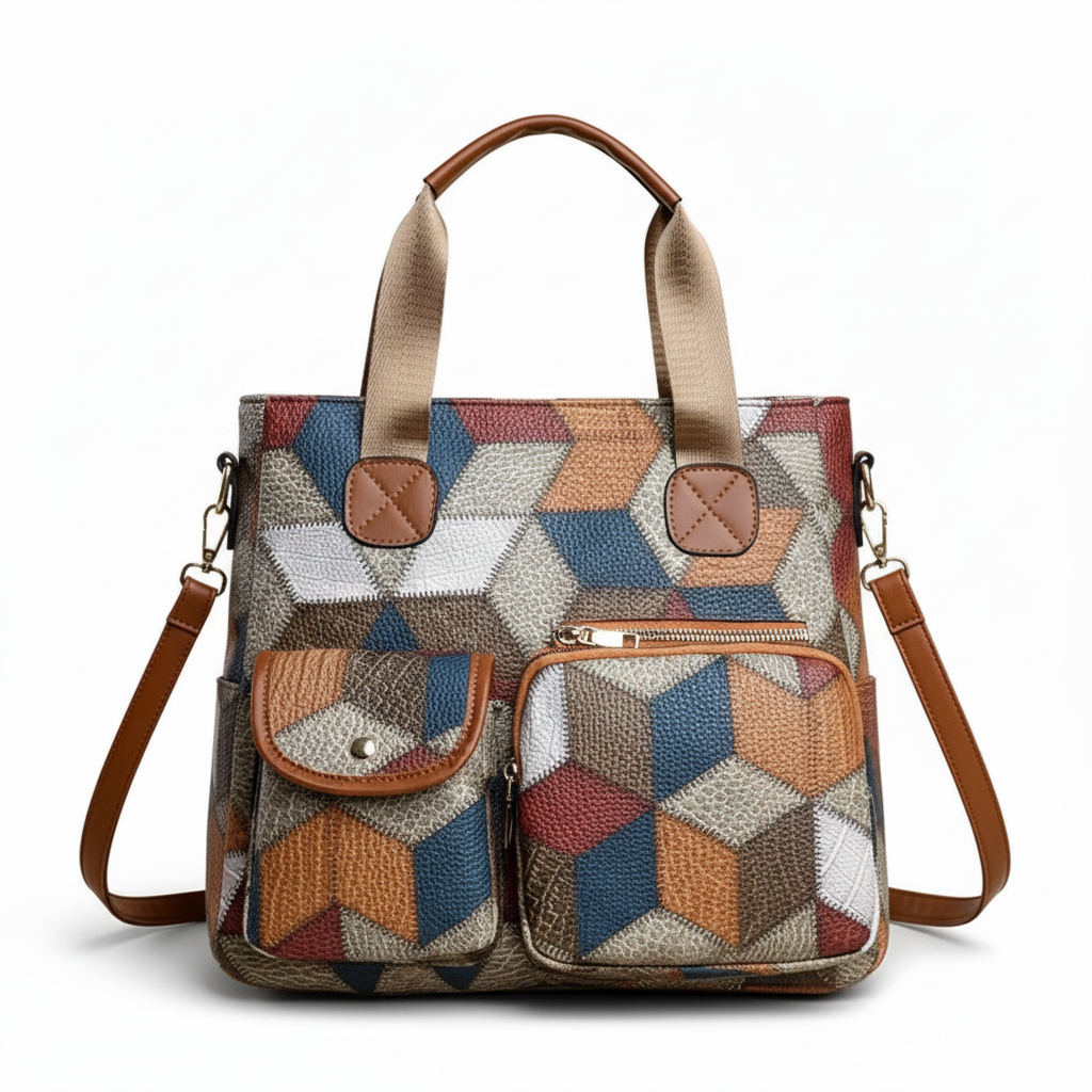 Isabel – Bolso de mano elegante con mosaico