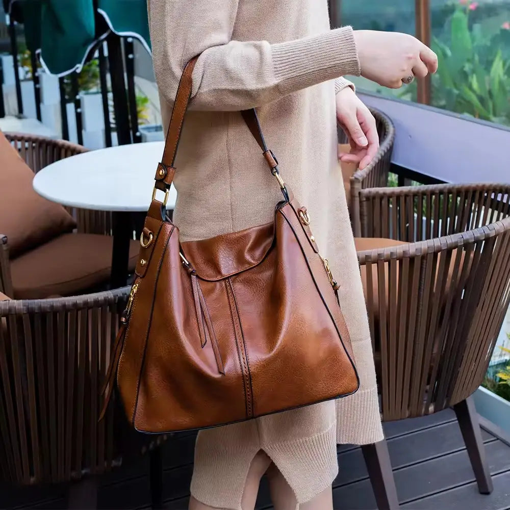 Isabel – Bolso hobo antirrobo elegante + Cartera pequeña GRATIS