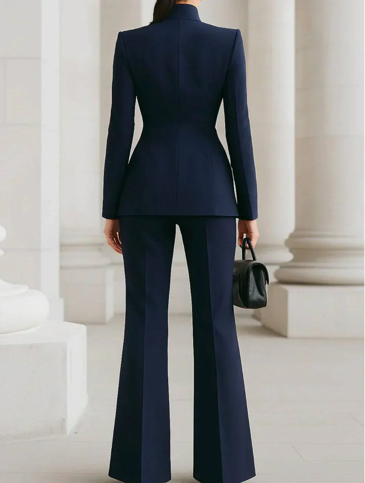 Georgina – Conjunto blazer y pantalón palazzo