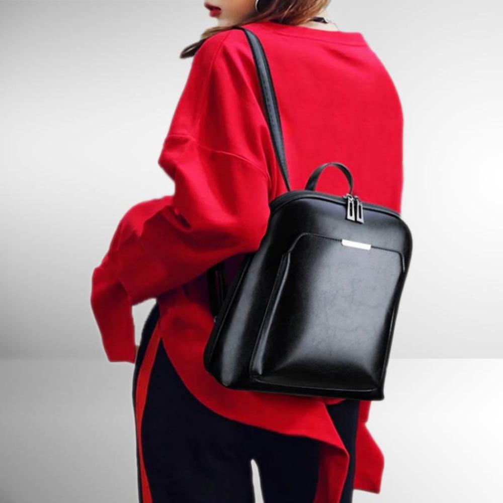Isabella – Mochila elegante con doble cremallera, diseño refinado