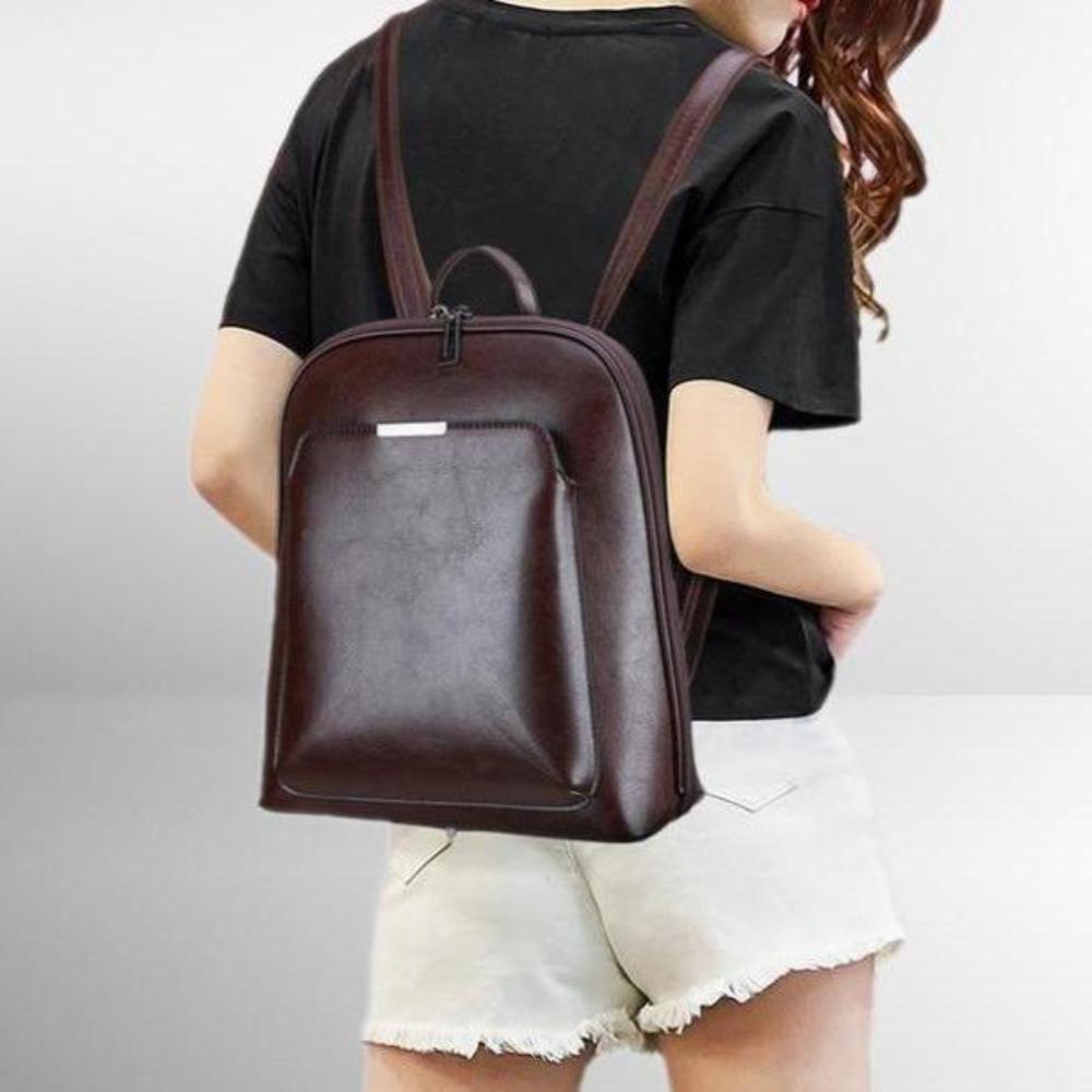 Isabella – Mochila elegante con doble cremallera, diseño refinado