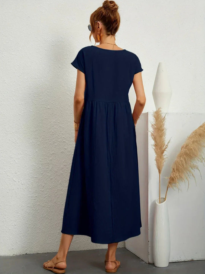 Ana – Vestido midi fluido con silueta suelta