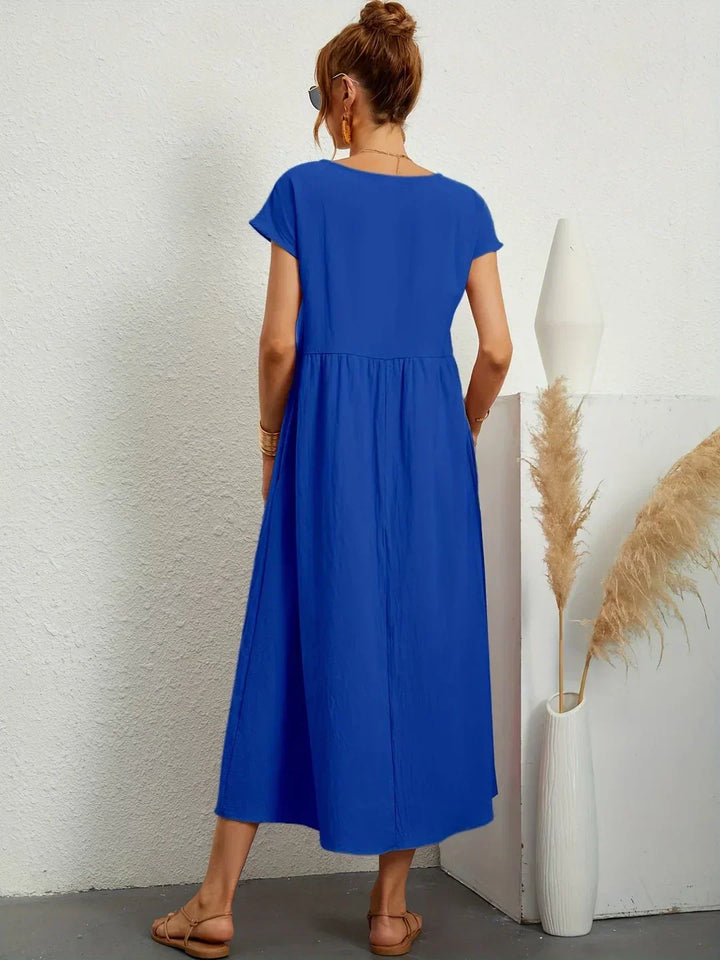 Ana – Vestido midi fluido con silueta suelta