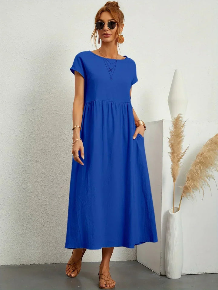 Ana – Vestido midi fluido con silueta suelta
