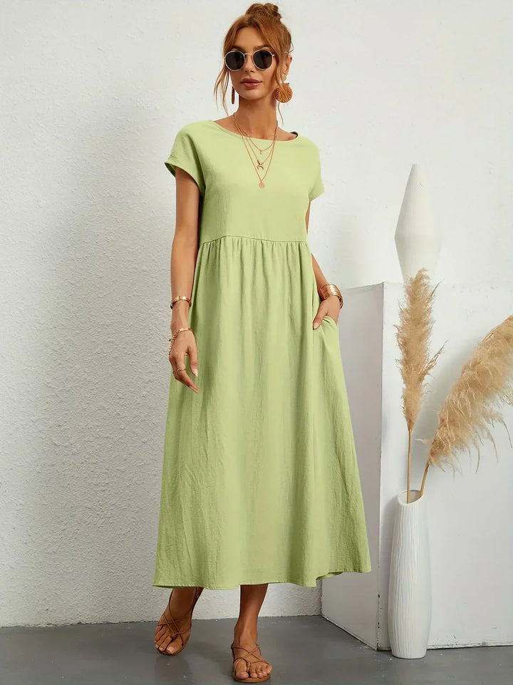 Ana – Vestido midi fluido con silueta suelta