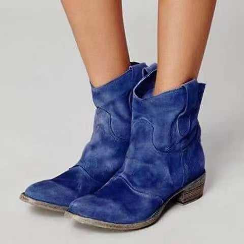 Carmen – Botines tacón bloque punta redondeada