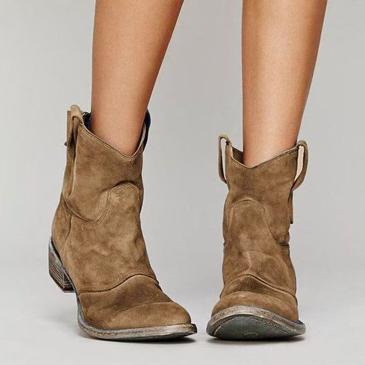 Carmen – Botines tacón bloque punta redondeada
