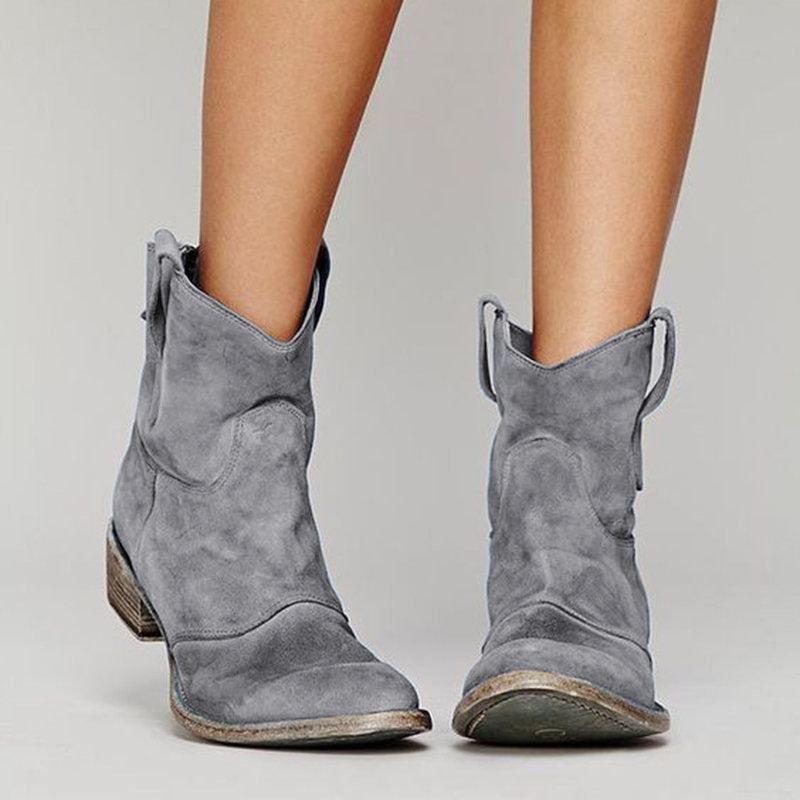 Carmen – Botines tacón bloque punta redondeada