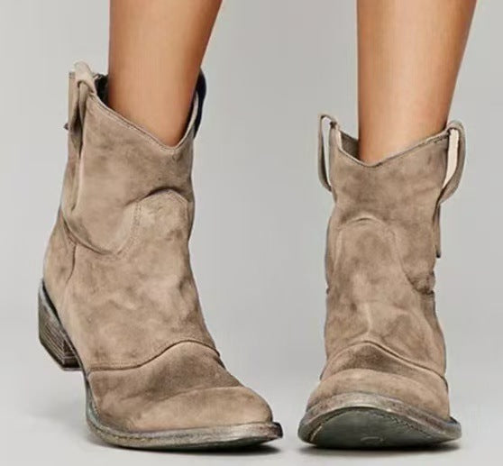Carmen – Botines tacón bloque punta redondeada